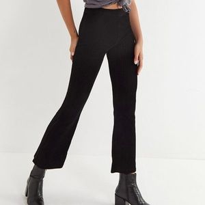 Urban Outfitters Cassidy Ribbed Velvet Flare Pant
